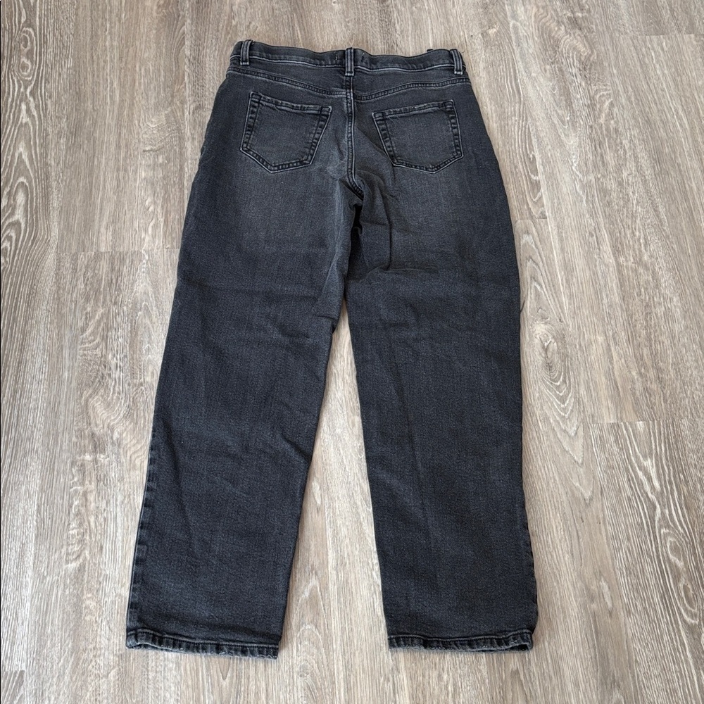 Girl’s Black Distressed Jeans Sz 16 - Picture 4 of 4